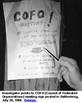 Council of Federated Organizations sign