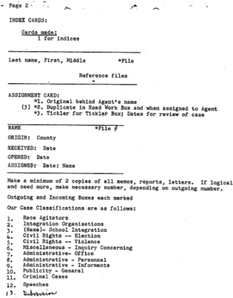 Image of the Filing System as laid out by Van Landingham in SCR ID # 7-0-1-2-2-1-1
