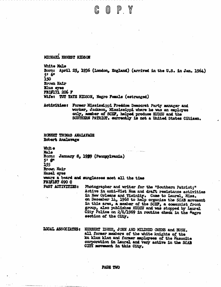 SCR ID # 1-2-0-3-3-1-1