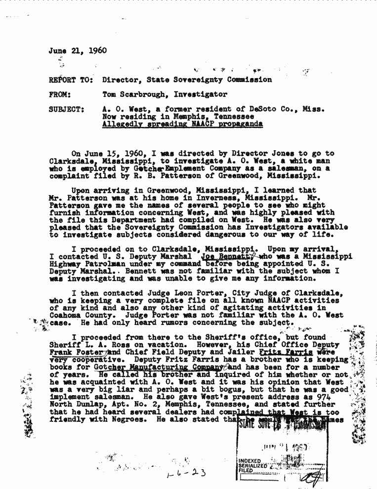 SCR ID # 1-6-0-25-1-1-1