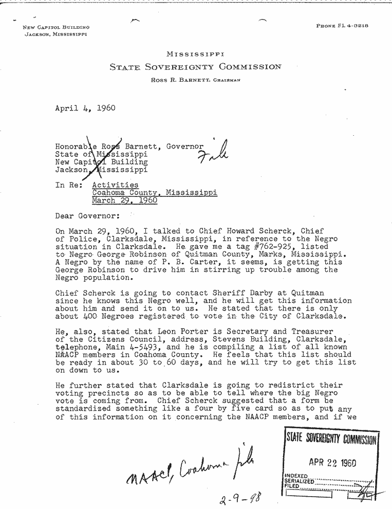 SCR ID # 2-9-0-106-1-1-1