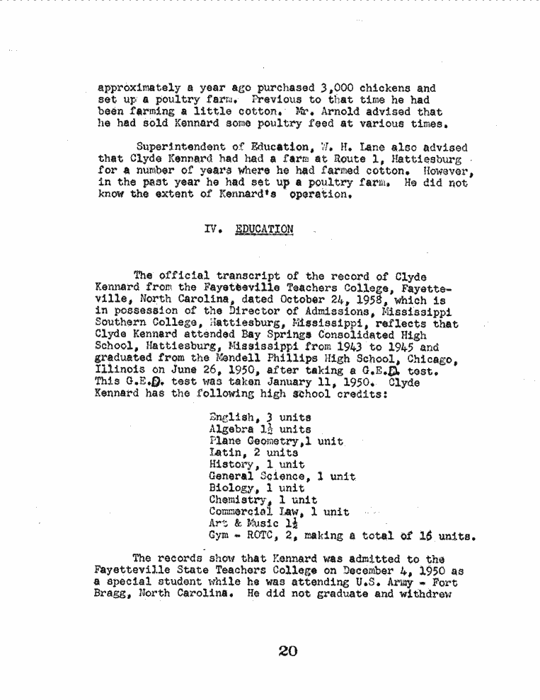 SCR ID # 1-27-0-6-20-1-1