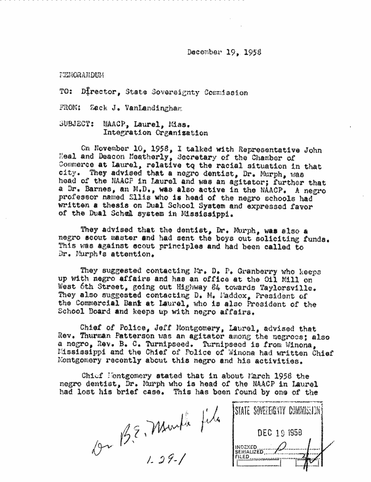 SCR ID # 1-29-0-6-1-1-1