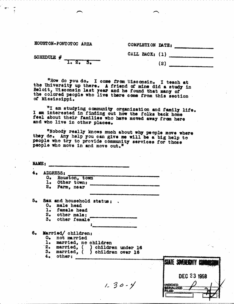 SCR ID # 1-30-0-4-1-1-1