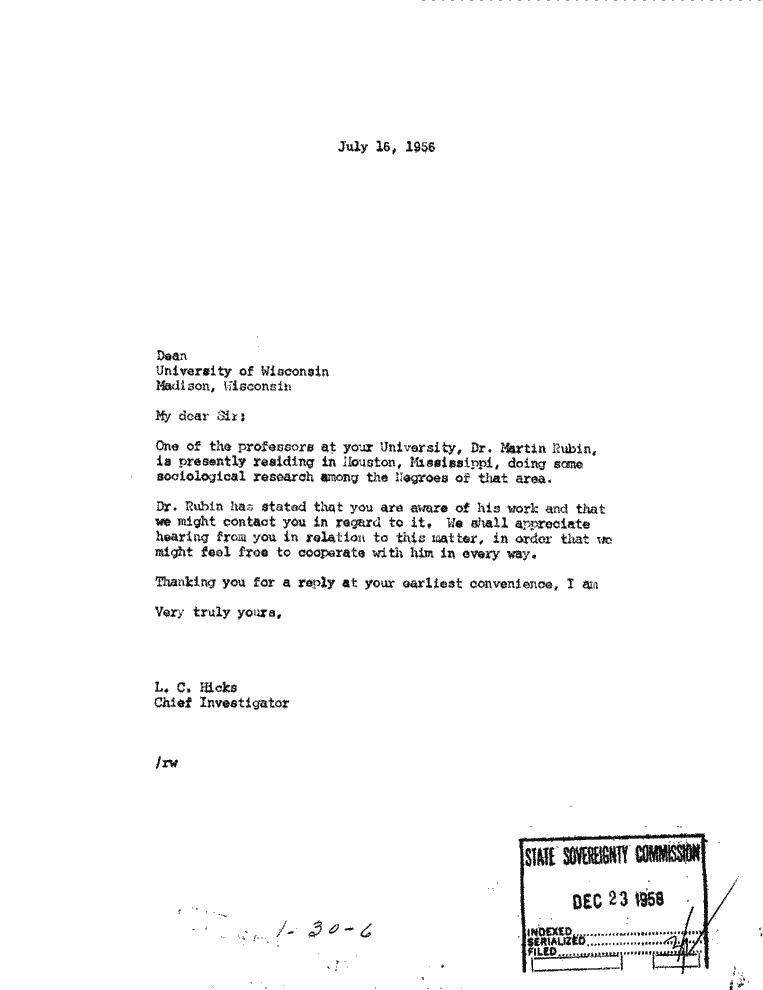 SCR ID # 1-30-0-6-1-1-1