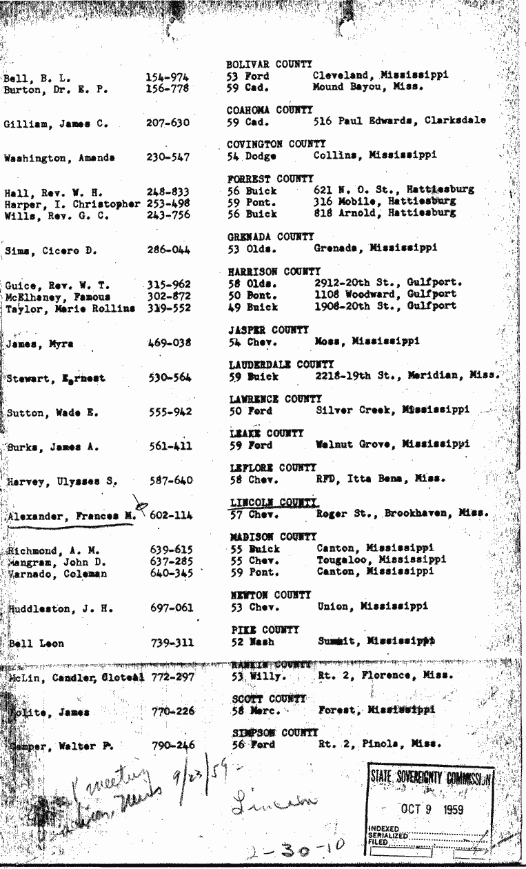 SCR ID # 2-30-0-10-1-1-1
