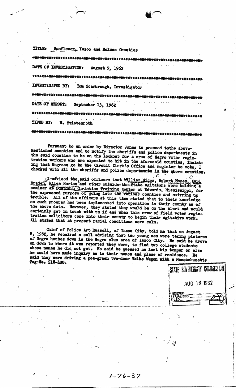 SCR ID # 1-76-0-49-1-1-1