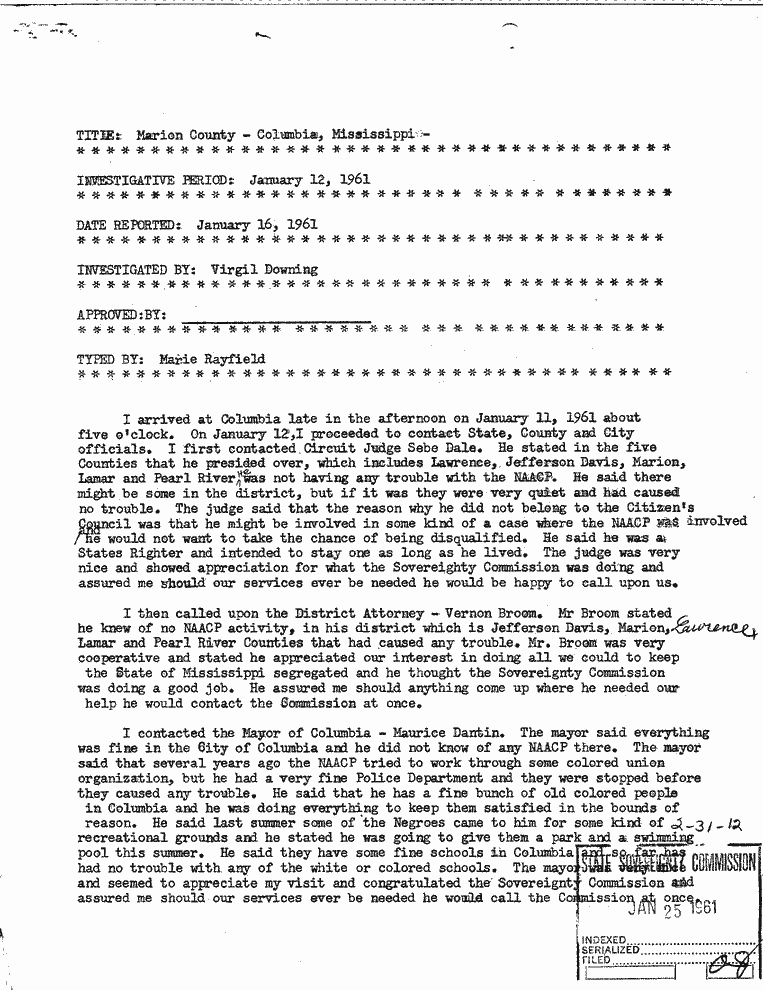 SCR ID # 2-31-0-11-1-1-1