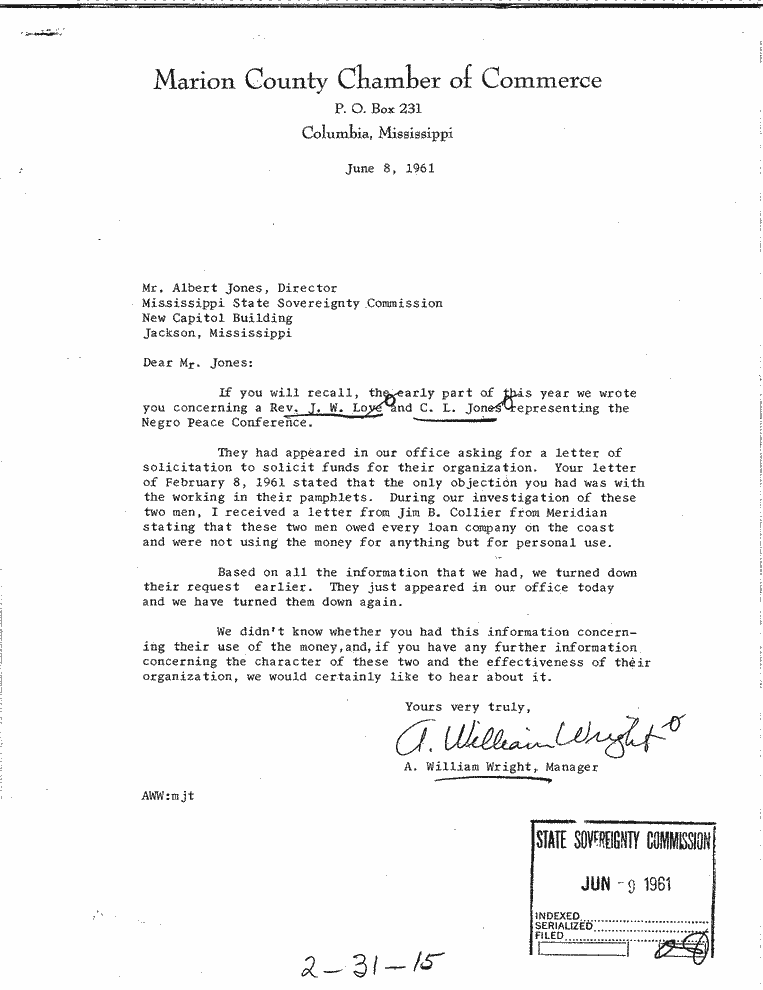 SCR ID # 2-31-0-12-1-1-1