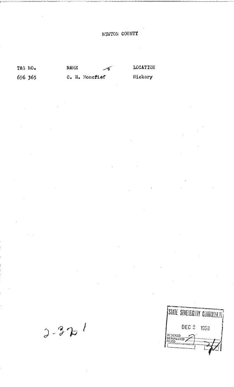 SCR ID # 2-32-0-1-1-1-1