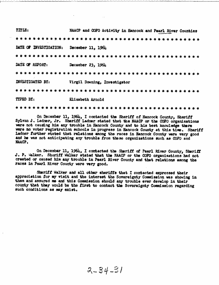 SCR ID # 2-34-0-31-1-1-1