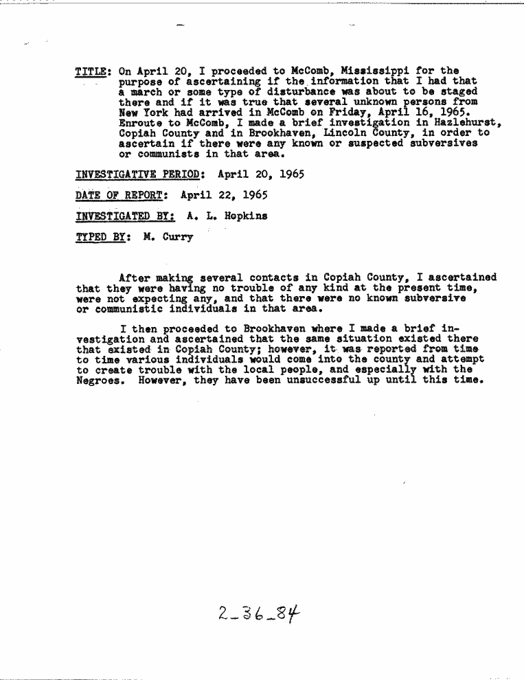 SCR ID # 2-36-2-47-1-1-1