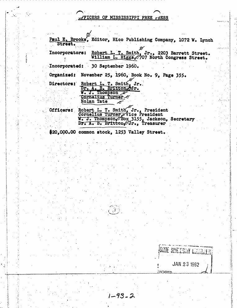 SCR ID # 1-93-0-3-1-1-1