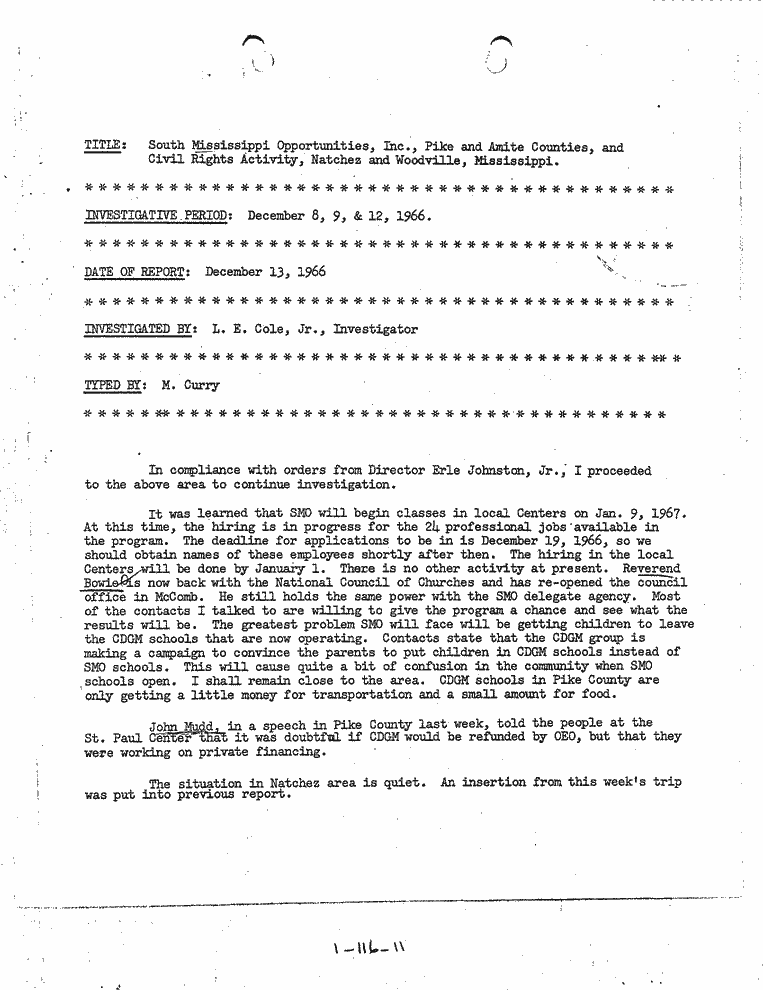 SCR ID # 1-116-0-11-1-1-1