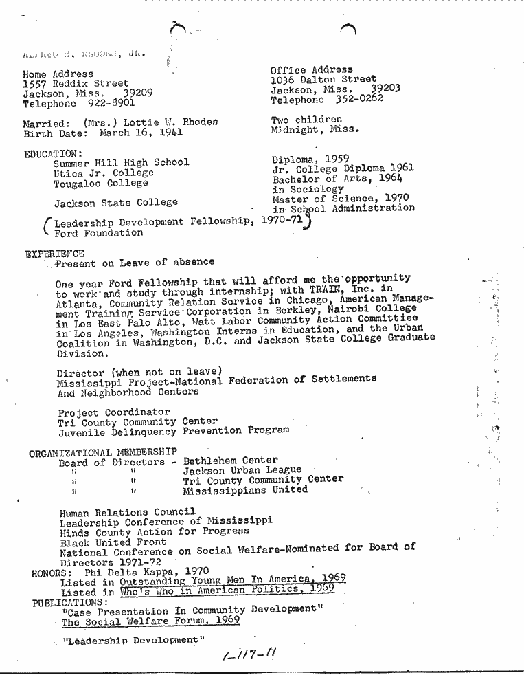 SCR ID # 1-117-0-11-1-1-1