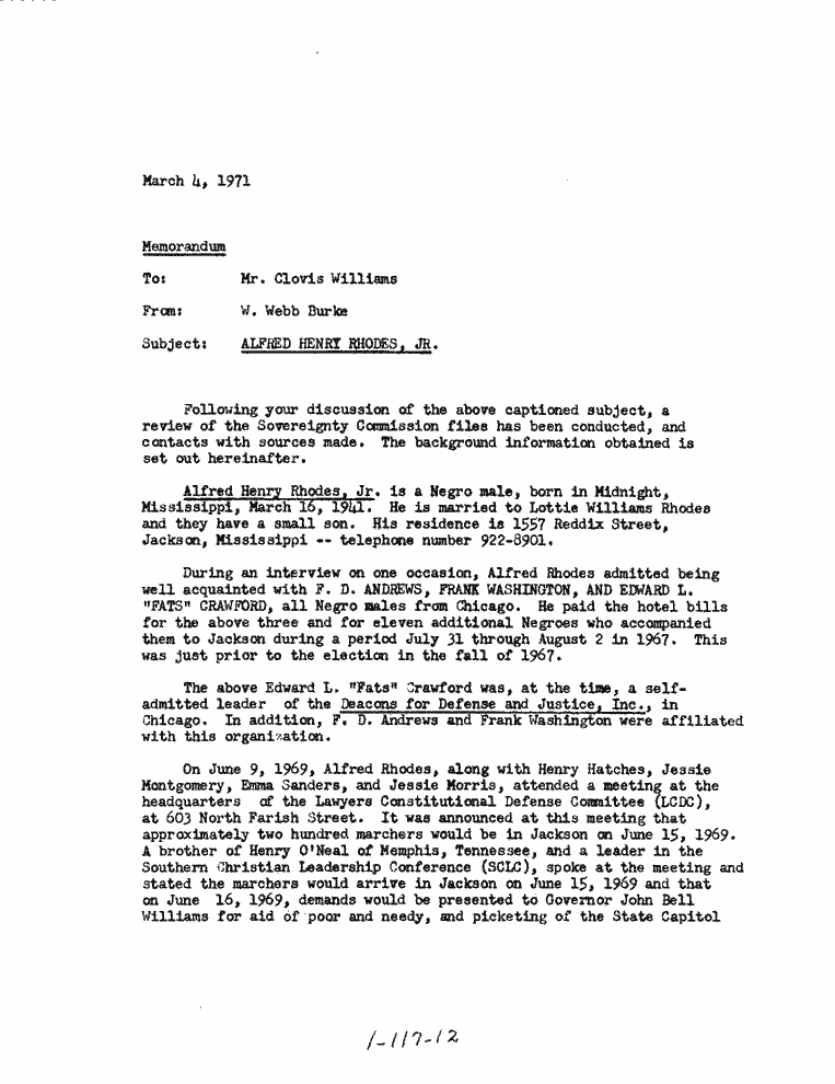 SCR ID # 1-117-0-12-1-1-1