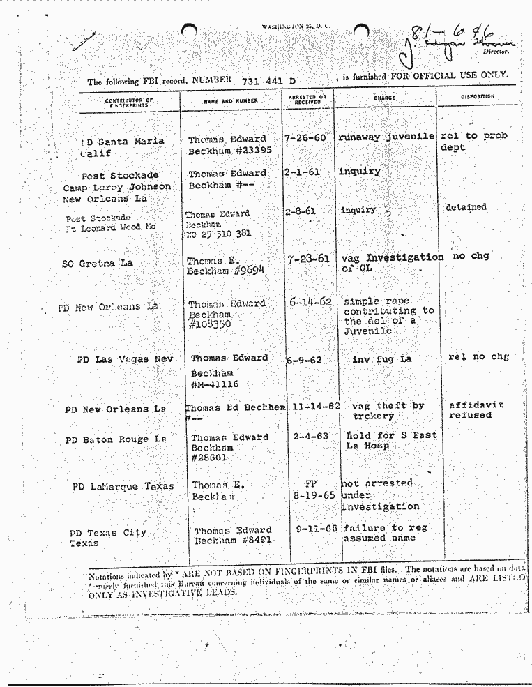 SCR ID # 1-130-0-25-1-1-1