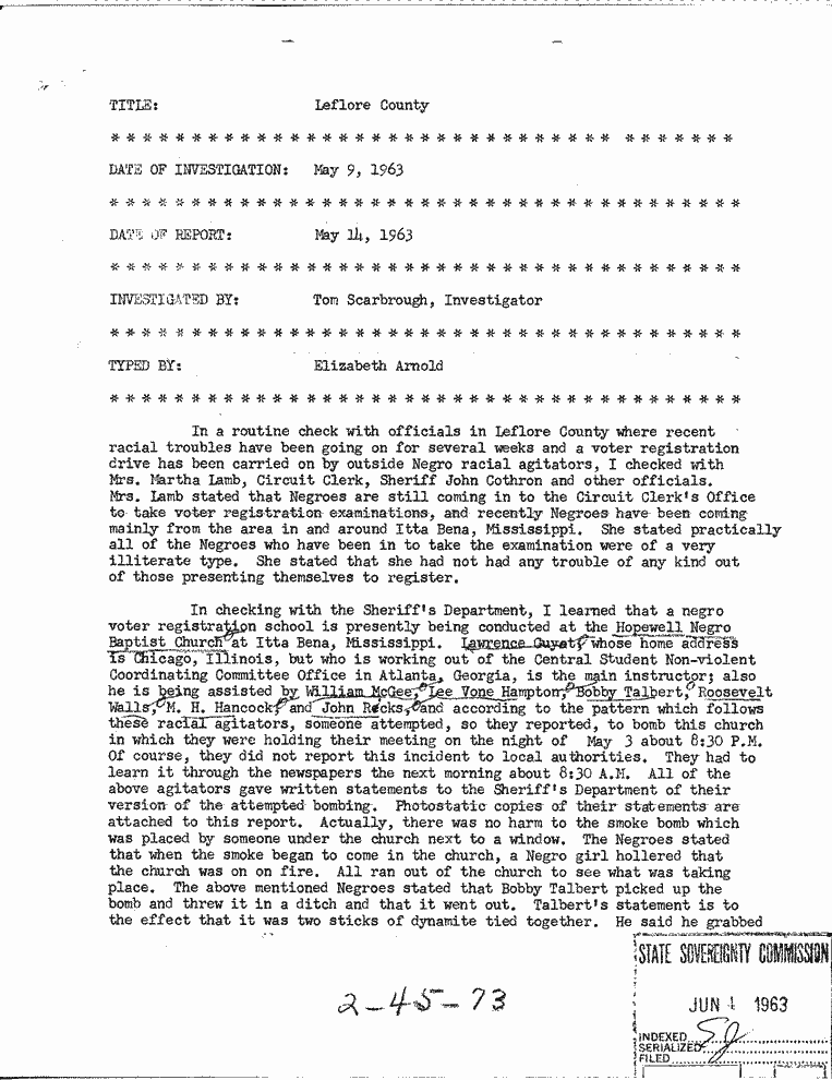SCR ID # 2-45-1-75-1-1-1