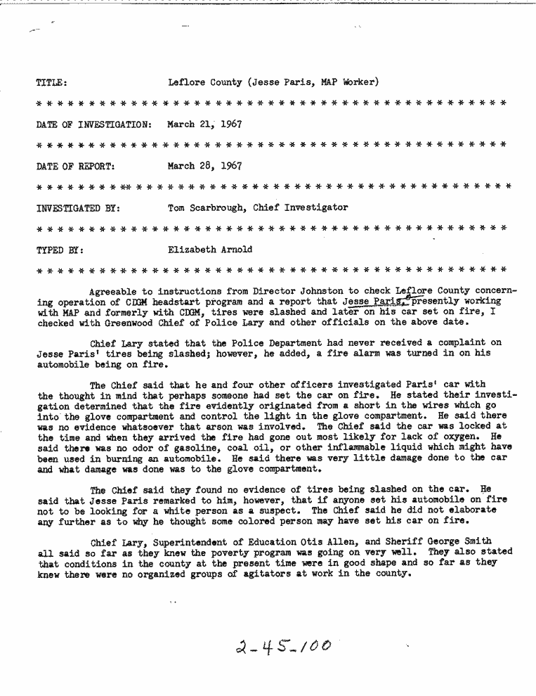 SCR ID # 2-45-2-33-1-1-1