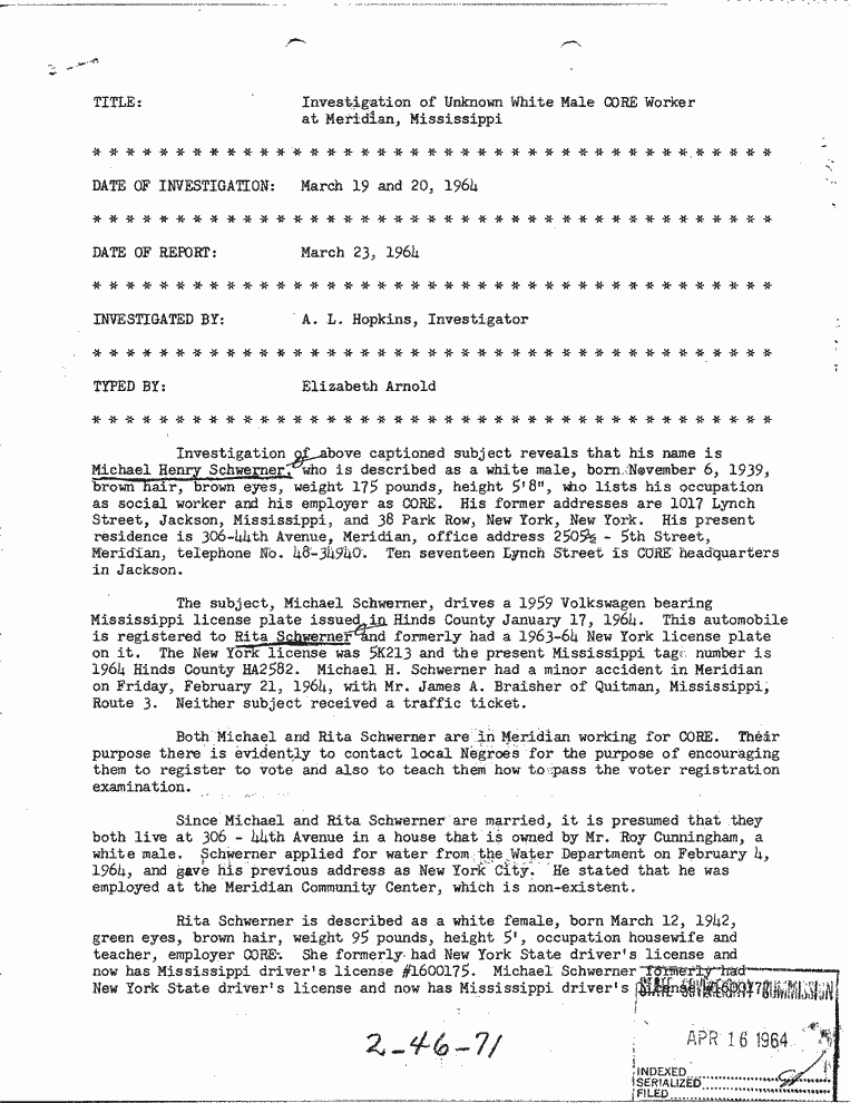 SCR ID # 2-46-0-77-1-1-1