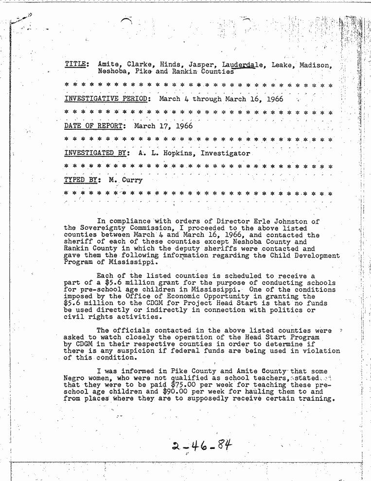 SCR ID # 2-46-0-95-1-1-1