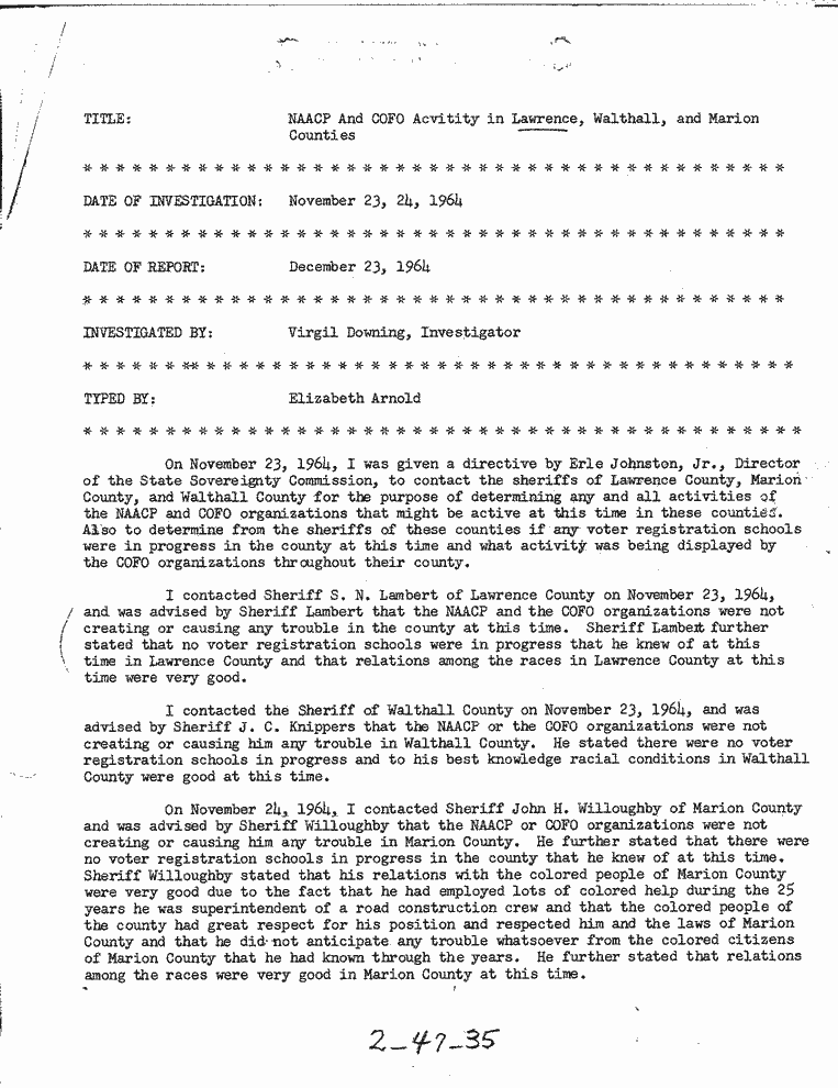 SCR ID # 2-47-0-40-1-1-1
