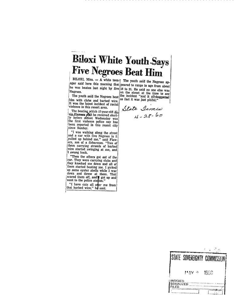 SCR ID # 5-4-0-33-1-1-1