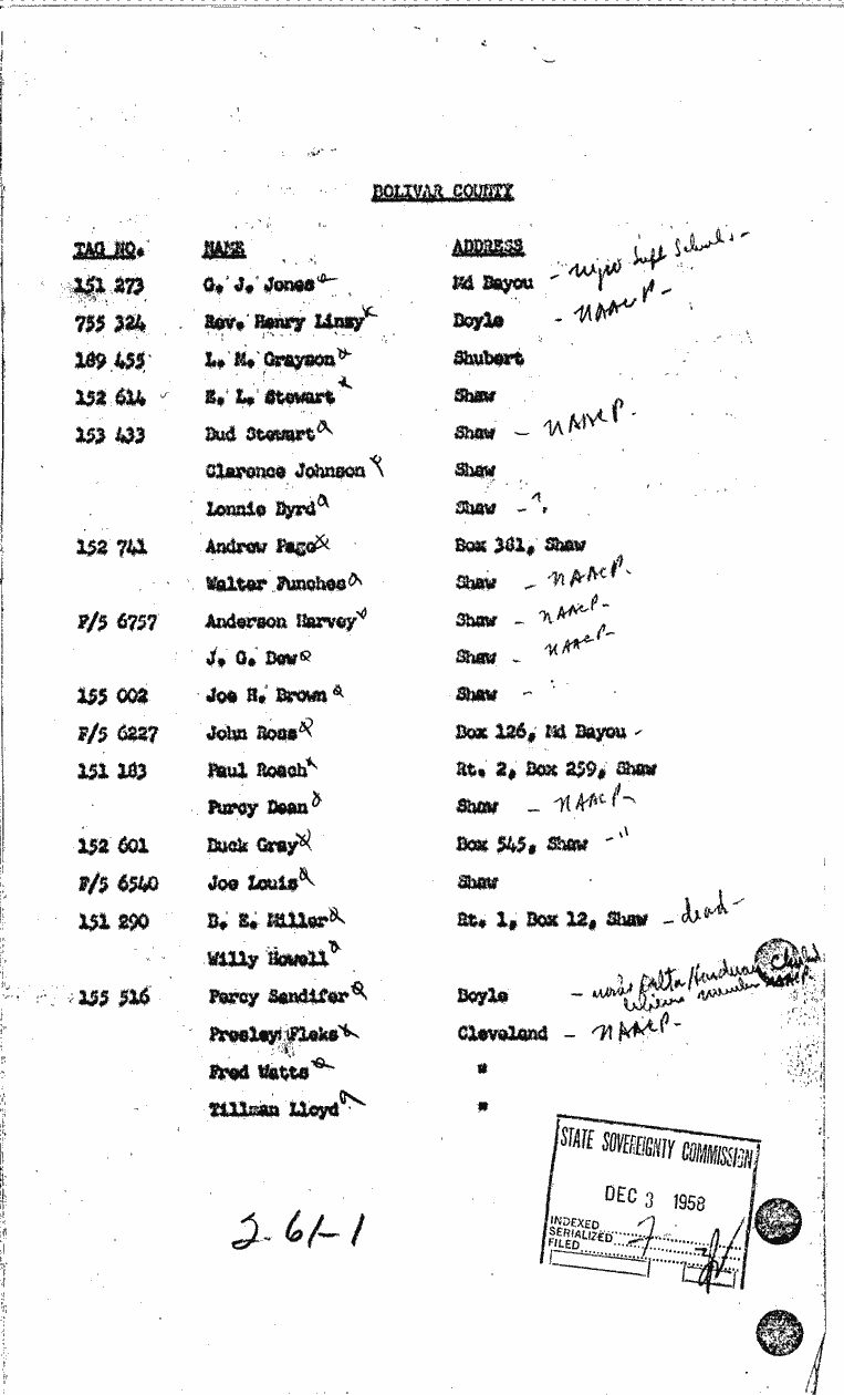 SCR ID # 2-61-1-1-1-1-1