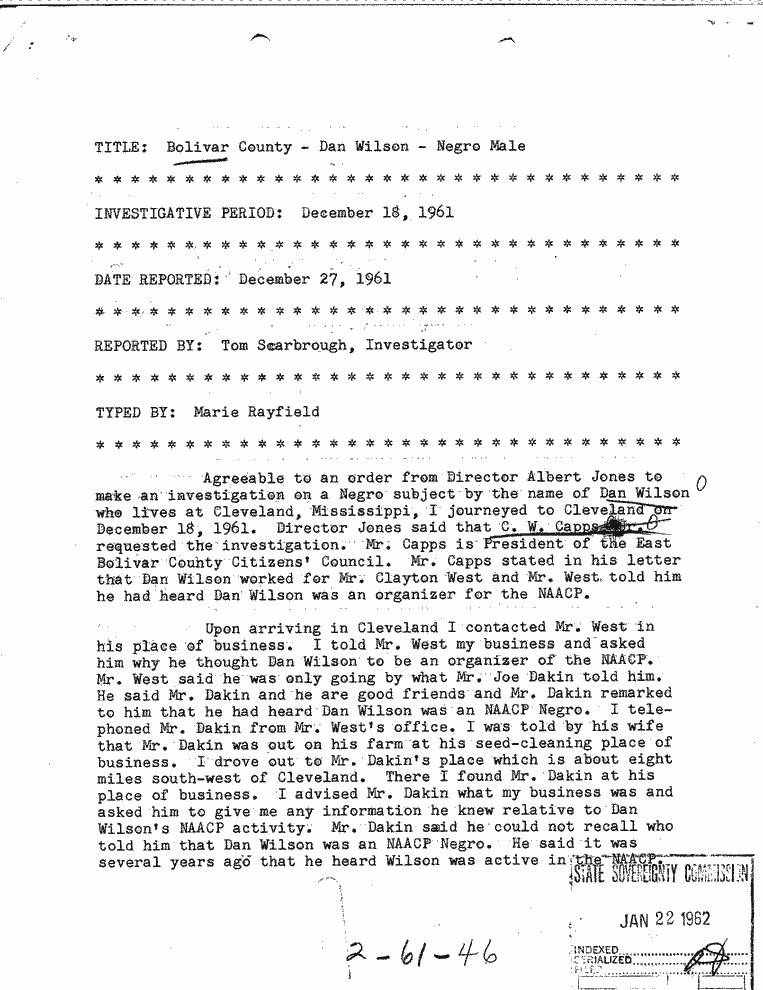 SCR ID # 2-61-1-46-1-1-1