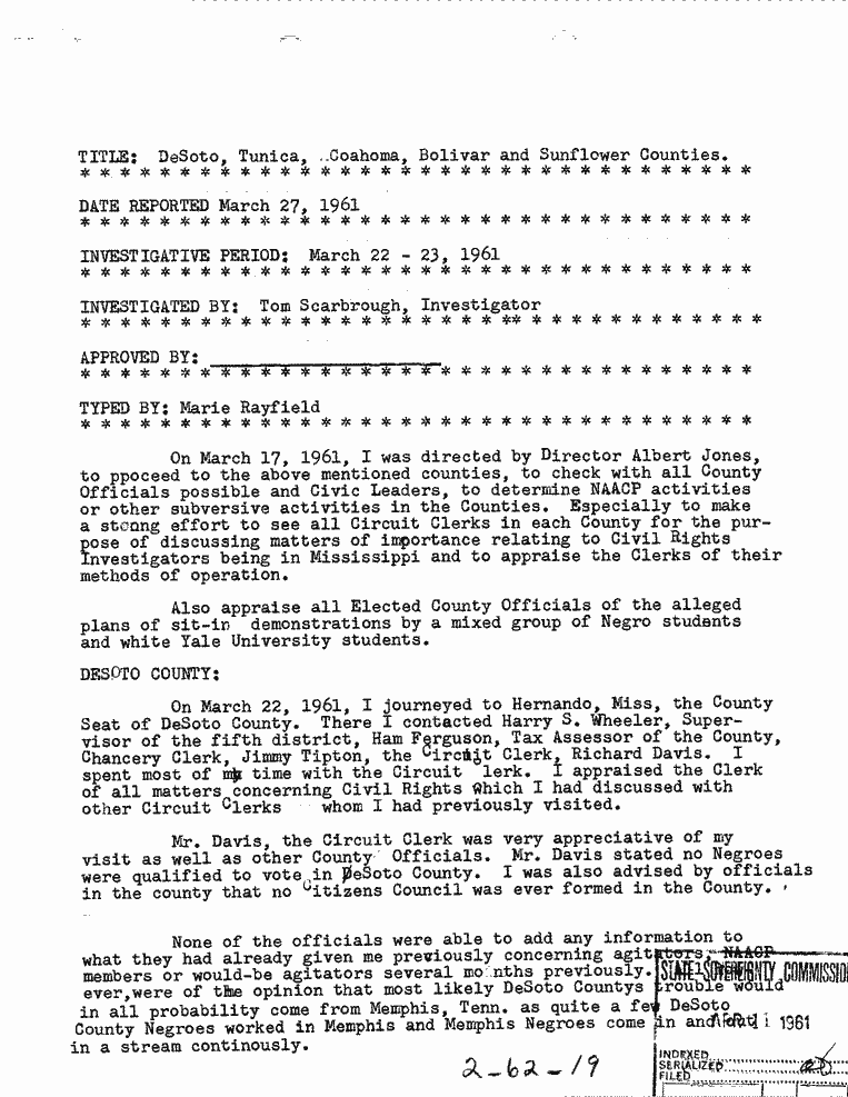 SCR ID # 2-62-1-21-1-1-1