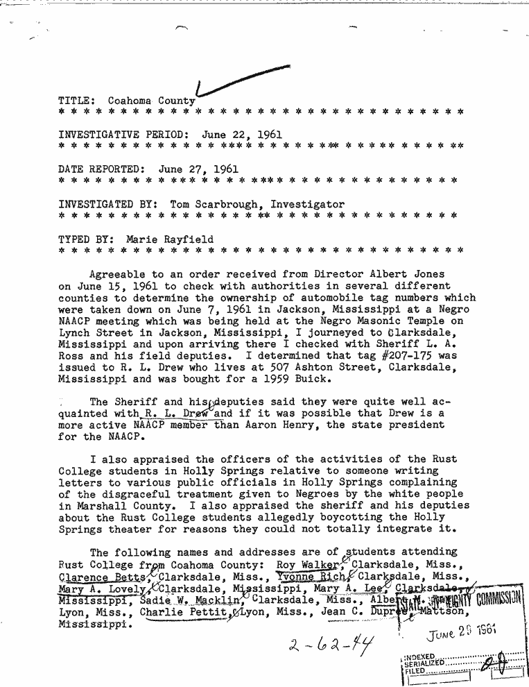 SCR ID # 2-62-1-43-1-1-1