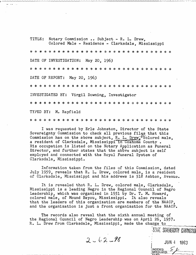 SCR ID # 2-62-2-22-1-1-1