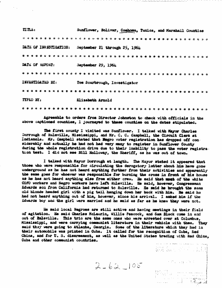 SCR ID # 2-62-2-30-1-1-1