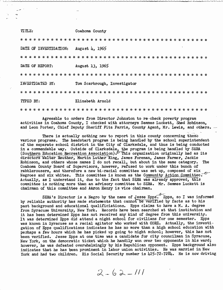 SCR ID # 2-62-2-33-1-1-1