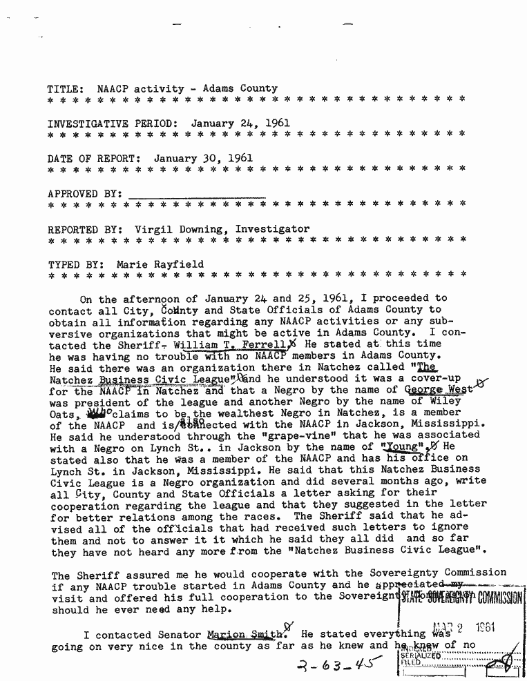 SCR ID # 2-63-1-45-1-1-1