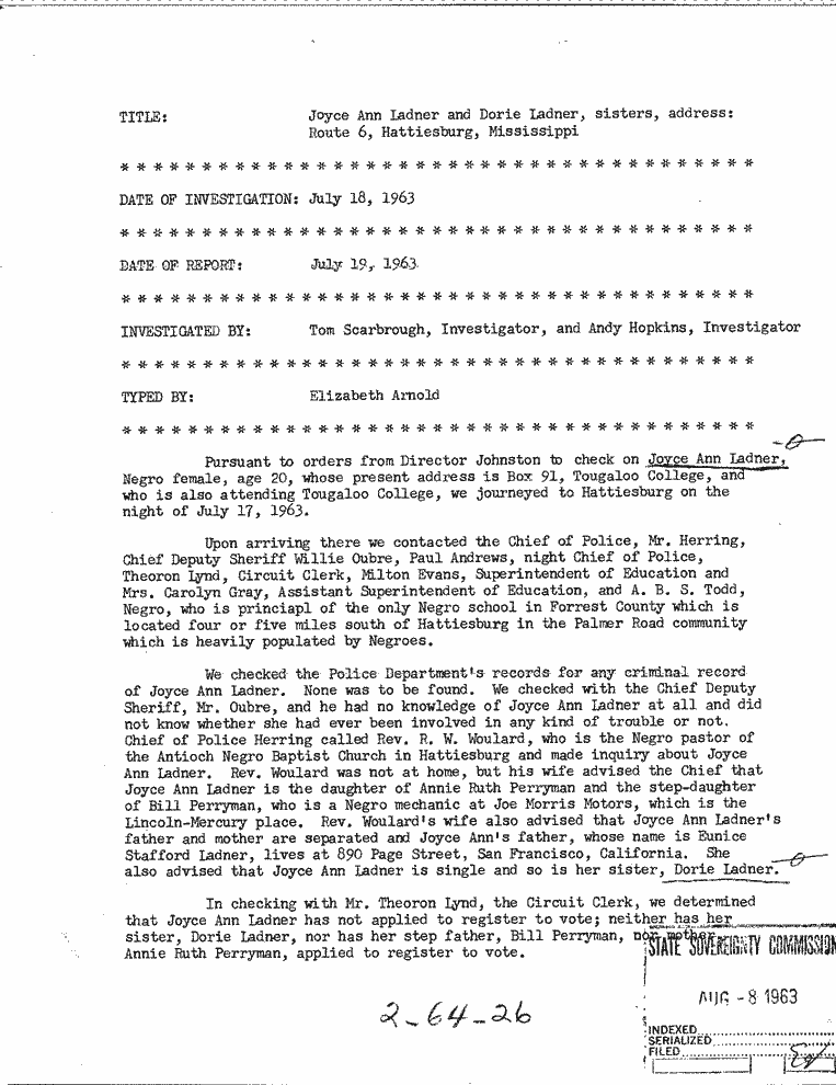SCR ID # 2-64-1-51-1-1-1