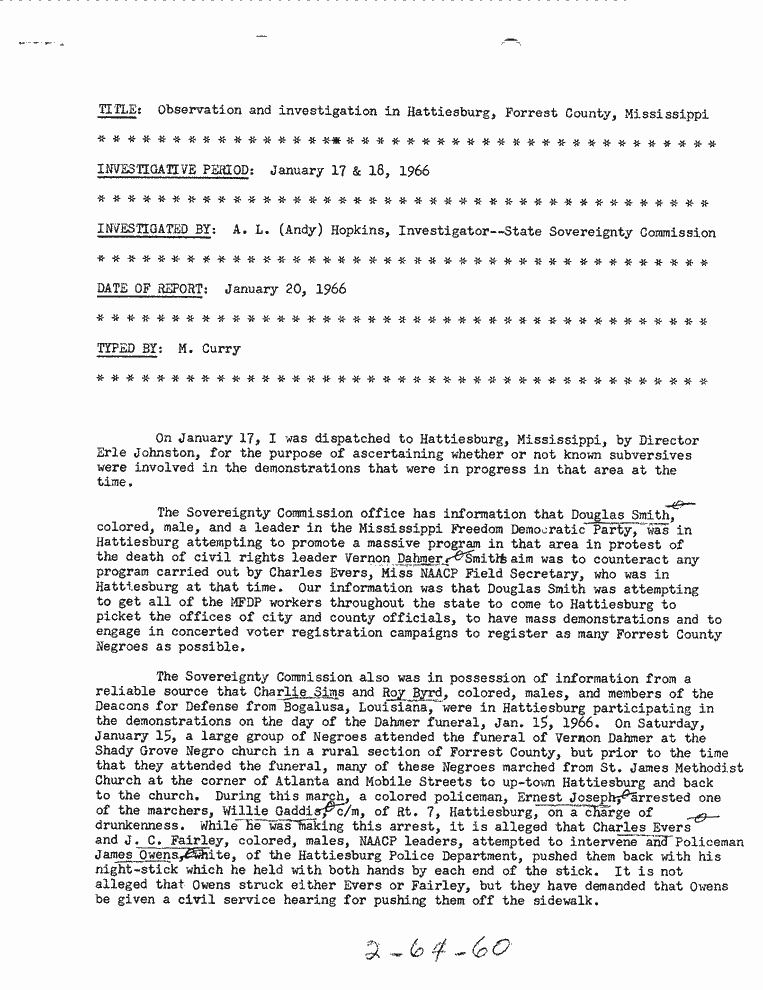 SCR ID # 2-64-1-94-1-1-1
