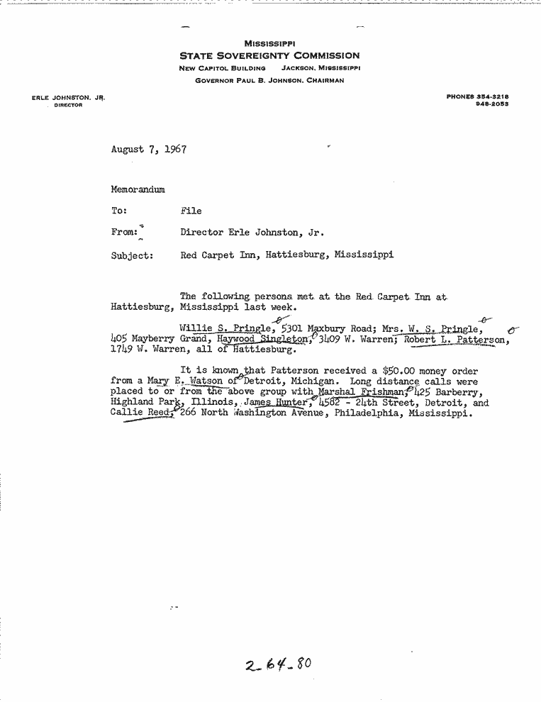 SCR ID # 2-64-2-5-1-1-1