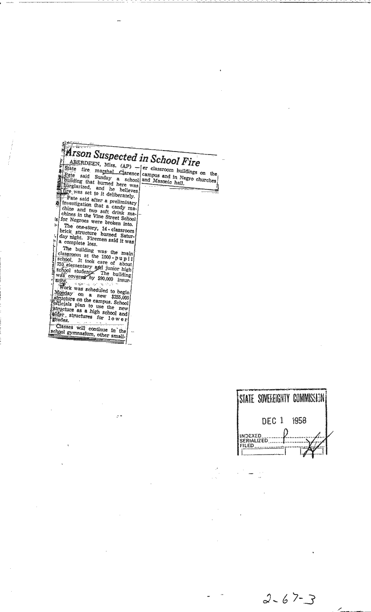 SCR ID # 2-67-0-3-1-1-1