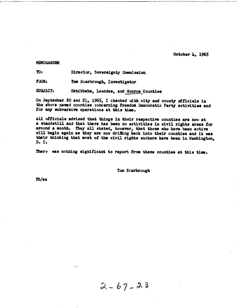 SCR ID # 2-67-0-34-1-1-1