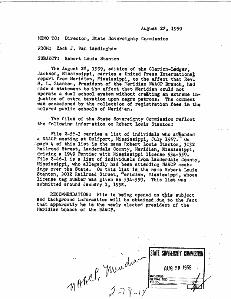 SCR ID # 2-71-0-14-1-1-1