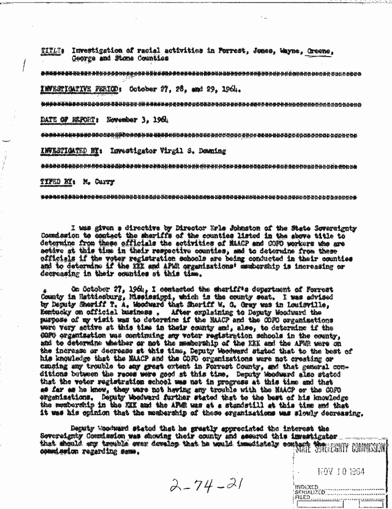SCR ID # 2-74-0-20-1-1-1