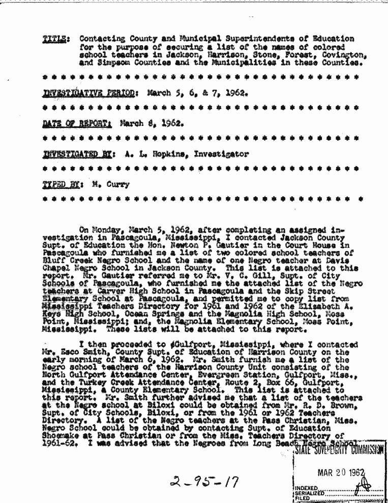 SCR ID # 2-95-0-19-1-1-1