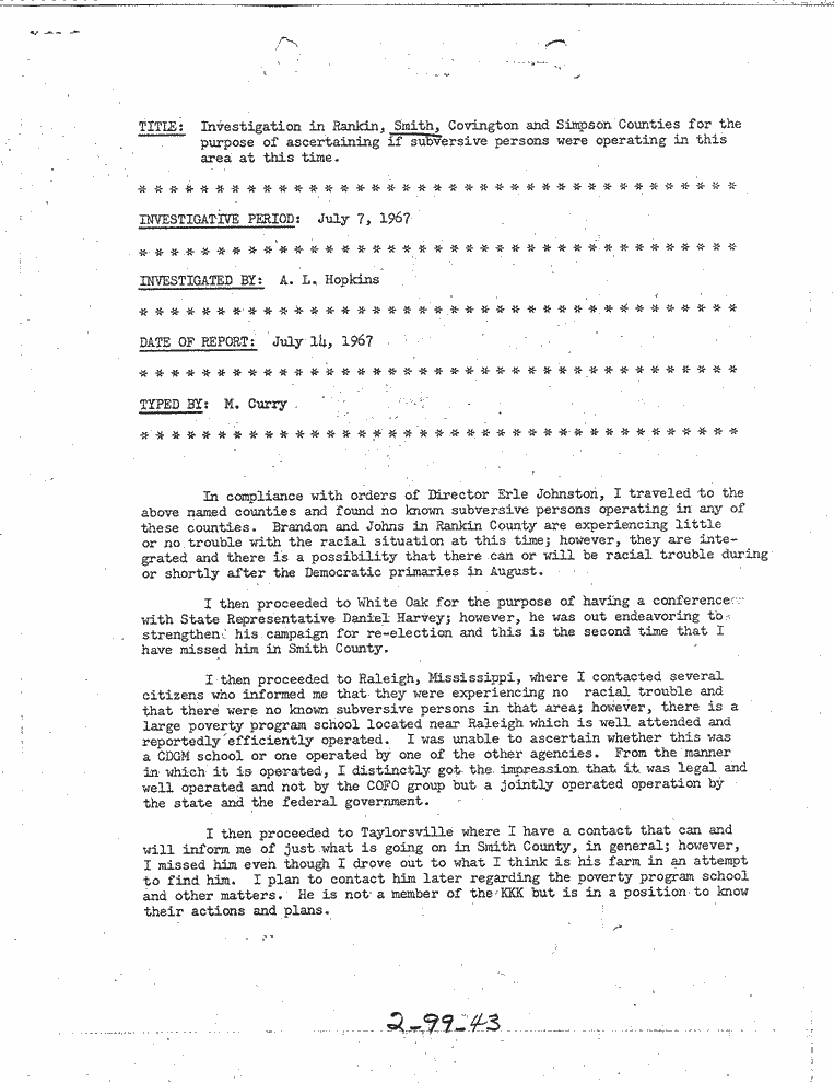 SCR ID # 2-99-0-43-1-1-1