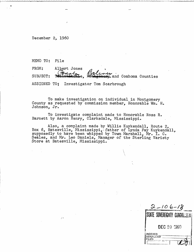 SCR ID # 2-106-0-11-1-1-1