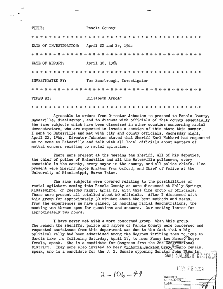 SCR ID # 2-106-0-39-1-1-1