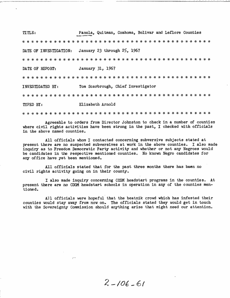 SCR ID # 2-106-0-60-1-1-1