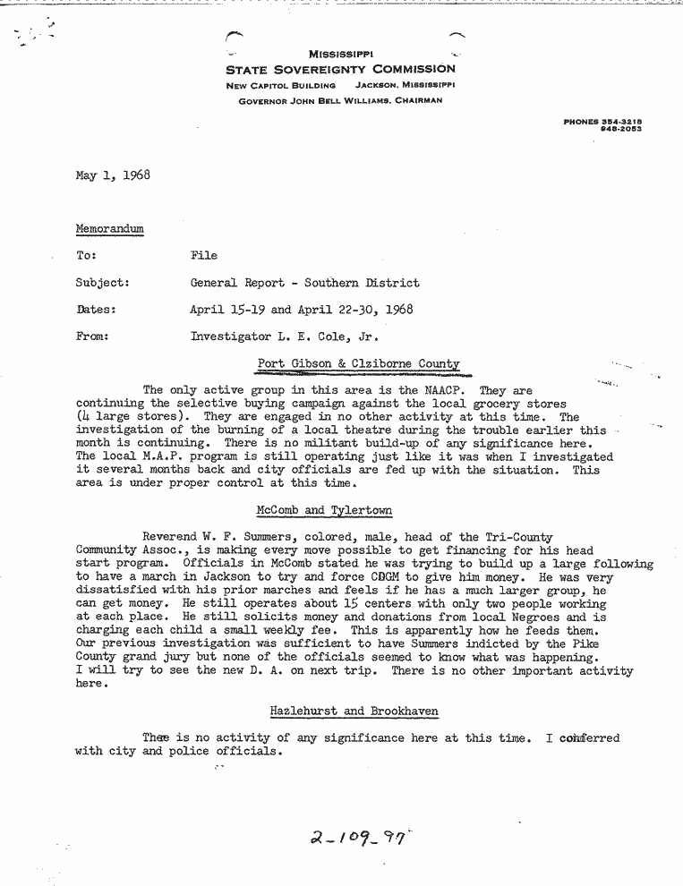 SCR ID # 2-109-0-92-1-1-1