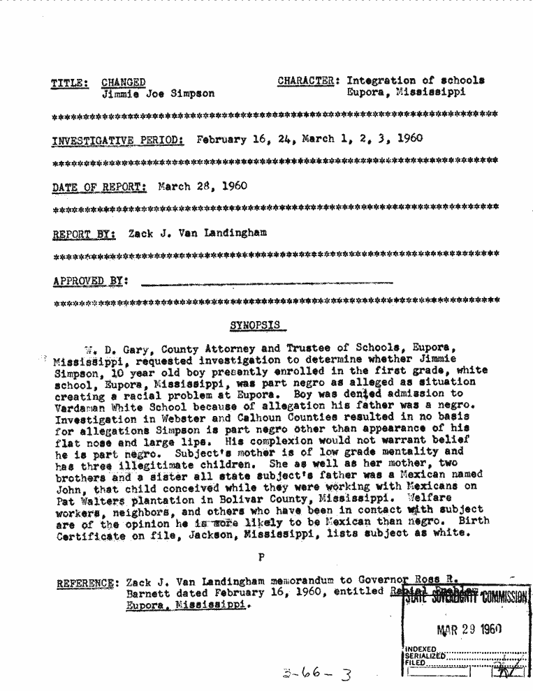 SCR ID # 3-66-0-3-1-1-1