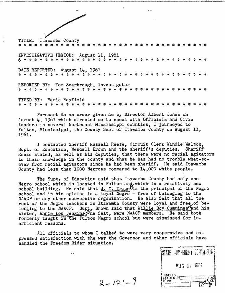 SCR ID # 2-121-0-9-1-1-1
